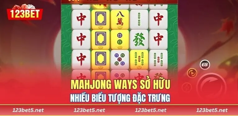 Mahjong Ways sở hữu nhiều biểu tượng đặc trưng